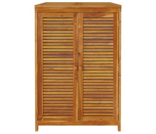 Caja de almacenaje de jardín madera maciza acacia 70x87x104 cm