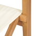 Sillas de director plegables 2 uds madera maciza teca crema