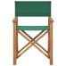 Sillas de director plegables 2 uds madera maciza teca verde