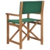 Sillas de director plegables 2 uds madera maciza teca verde