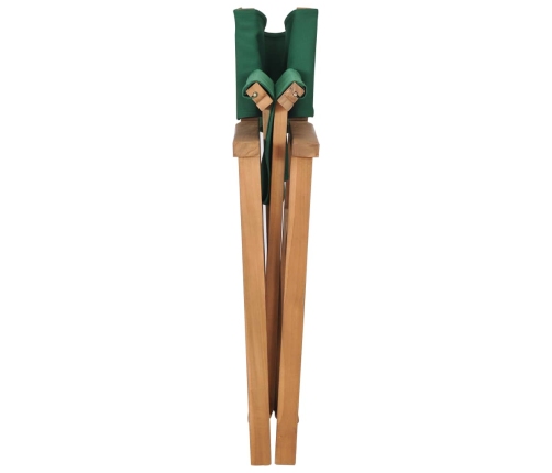 Sillas de director plegables 2 uds madera maciza teca verde