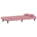 Sofá cama terciopelo rosa