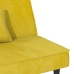 Sofá cama de terciopelo amarillo