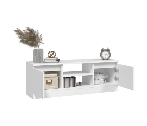 Mueble de TV con puerta blanco 102x30x36 cm