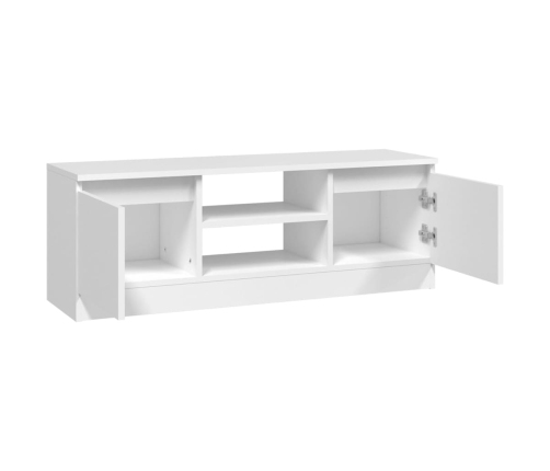 Mueble de TV con puerta blanco 102x30x36 cm