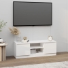 Mueble de TV con puerta blanco 102x30x36 cm