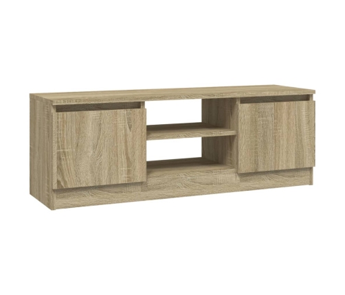 vidaXL Mueble de TV con puerta roble Sonoma 102x30x36 cm