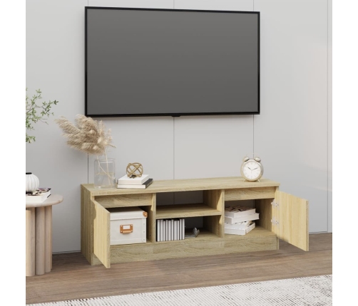 vidaXL Mueble de TV con puerta roble Sonoma 102x30x36 cm