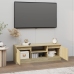 vidaXL Mueble de TV con puerta roble Sonoma 102x30x36 cm