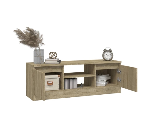 vidaXL Mueble de TV con puerta roble Sonoma 102x30x36 cm