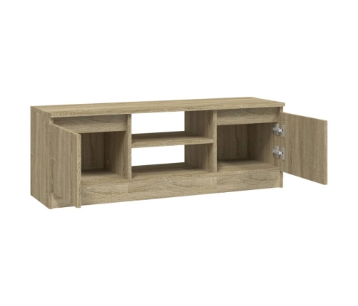 vidaXL Mueble de TV con puerta roble Sonoma 102x30x36 cm