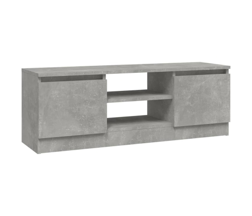 vidaXL Mueble de TV con puerta gris hormigón 102x30x36 cm