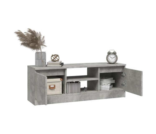 vidaXL Mueble de TV con puerta gris hormigón 102x30x36 cm