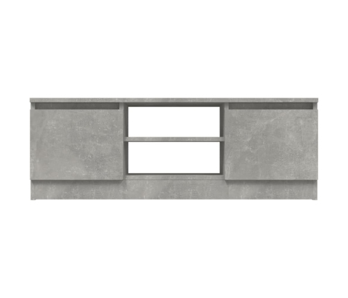 vidaXL Mueble de TV con puerta gris hormigón 102x30x36 cm