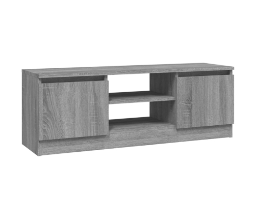 Mueble de TV con puerta gris Sonoma 102x30x36 cm