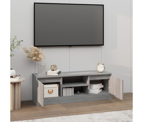 Mueble de TV con puerta gris Sonoma 102x30x36 cm