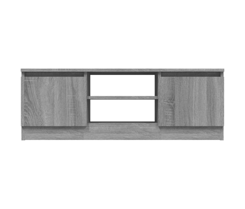 Mueble de TV con puerta gris Sonoma 102x30x36 cm