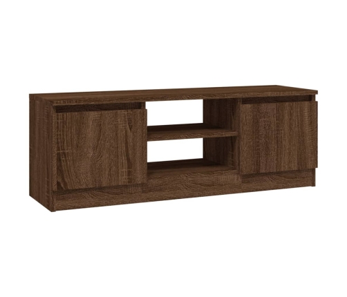 vidaXL Mueble de TV con puerta roble marrón 102x30x36 cm