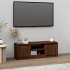 vidaXL Mueble de TV con puerta roble marrón 102x30x36 cm