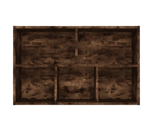 vidaXL Estantería/Aparador madera contrachapada roble humo 50x25x80 cm