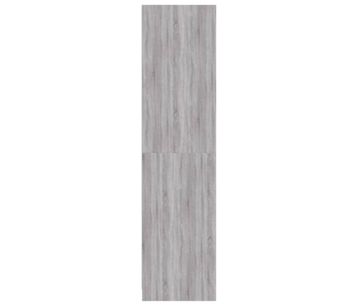 Armario de madera contrachapada gris Sonoma 100x50x200 cm