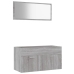 Set de muebles de baño 2 pzas madera contrachapada gris sonoma