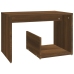 Mesa auxiliar madera contrachapada roble marrón 59x36x38 cm