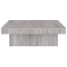 Mesa de centro madera contrachapada gris Sonoma 90x90x28 cm