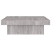 Mesa de centro madera contrachapada gris Sonoma 90x90x28 cm