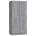 Armario de madera contrachapada gris Sonoma 82,5x51,5x180 cm