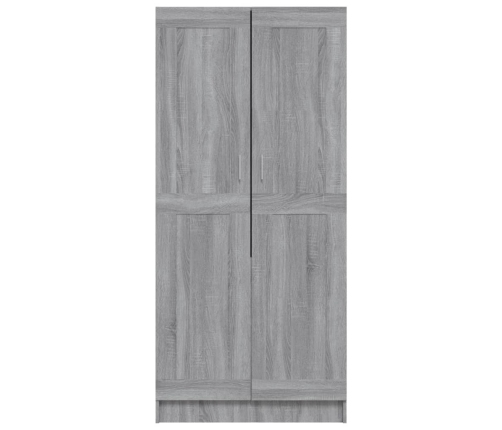 Armario de madera contrachapada gris Sonoma 82,5x51,5x180 cm