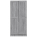 Armario de madera contrachapada gris Sonoma 82,5x51,5x180 cm