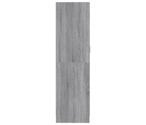 Armario de madera contrachapada gris Sonoma 82,5x51,5x180 cm