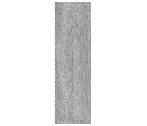 Estante pared 2 uds madera contrachapada gris Sonoma 50x15x50cm