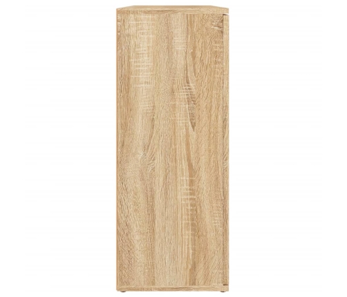 Aparador de madera contrachapada roble Sonoma 91x29,5x75 cm