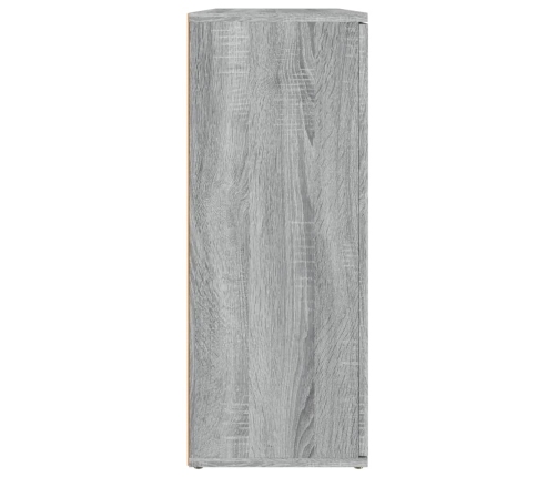 Aparador de madera contrachapada gris Sonoma 91x29,5x75 cm