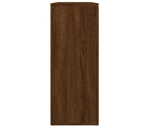 Aparador madera contrachapada roble marrón 91x29,5x75 cm