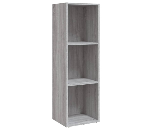 Estantería/mueble de TV contrachapada gris Sonoma 36x30x114 cm