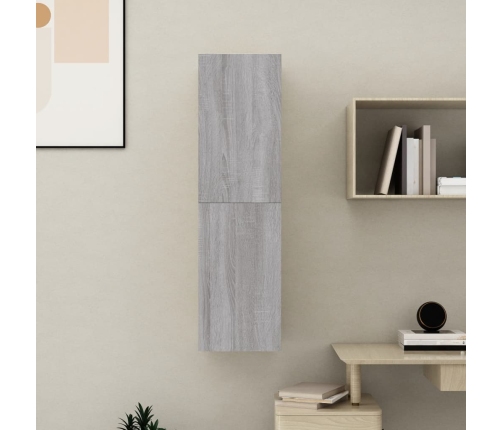 Mueble para TV de pared gris Sonoma 30,5x30x110 cm