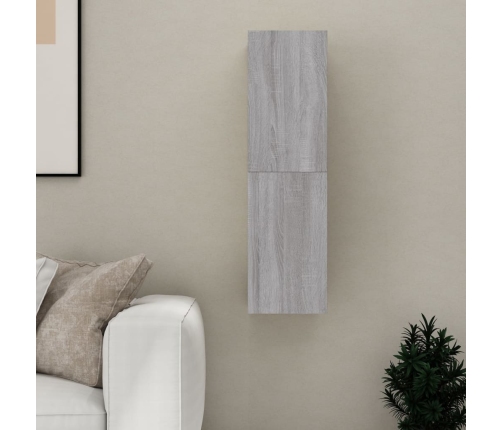 Mueble para TV de pared gris Sonoma 30,5x30x110 cm