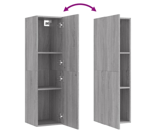 Mueble para TV de pared gris Sonoma 30,5x30x110 cm