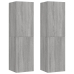 Muebles para TV de pared 2 uds gris Sonoma 30,5x30x110 cm