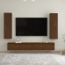 Mueble para TV de pared color roble marrón 30,5x30x110 cm