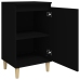 Mesitas de noche 2 uds madera contrachapada negro 40x35x70 cm