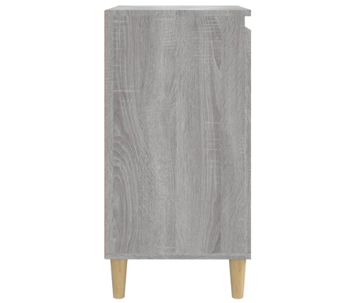 Mesita de noche madera contrachapada gris Sonoma 40x35x70 cm