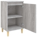 Mesitas de noche 2 uds madera contrachapada gris 40x35x70 cm