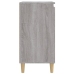 Mesitas de noche 2 uds madera contrachapada gris 40x35x70 cm