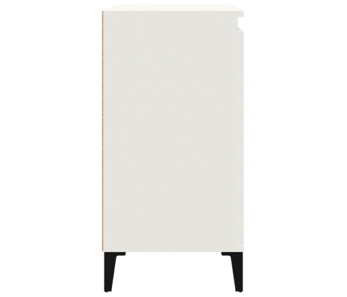 vidaXL Mesita de noche madera contrachapada blanca 40x35x70 cm