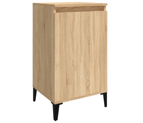 vidaXL Mesita de noche madera contrachapada roble sonoma 40x35x70 cm