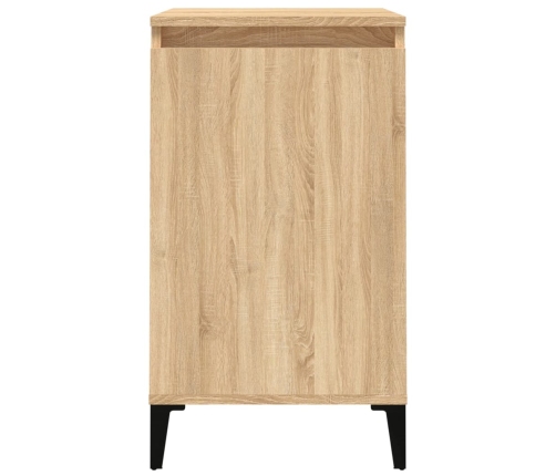 vidaXL Mesita de noche madera contrachapada roble sonoma 40x35x70 cm